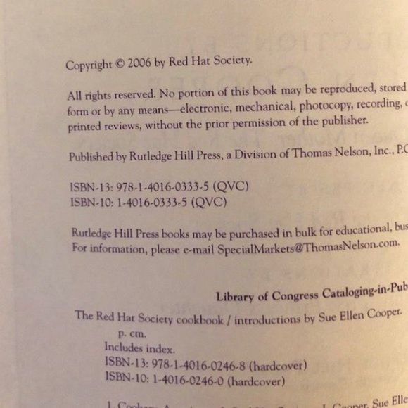 Red Hat Society Cookbook - Picture 3 of 3